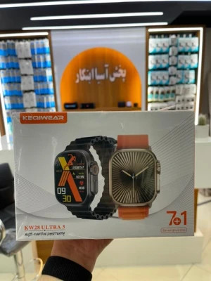 ساعت هوشمند طرح اپل واچ | ۷ بند پک 10 عددی همکاران عمده | سری ۳ | کیفیت عالی kw28 ultra 3
