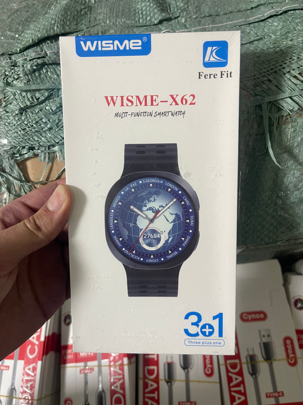 ساعت هوشمند اپل واچ | صفحه گرد | کیفیت عالی | بهمراه ۳ بند | wisme x62