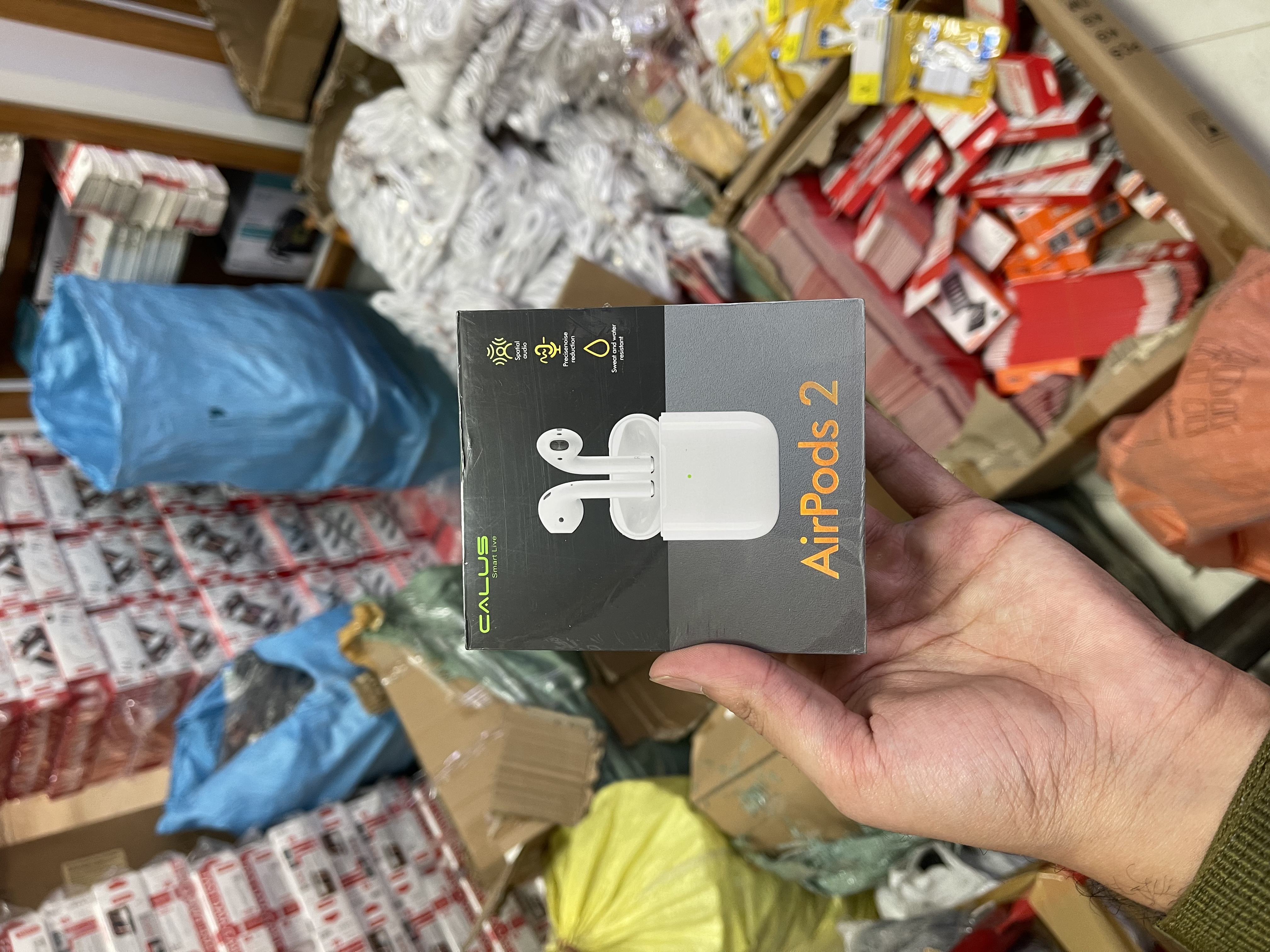 ایرپاد بلوتوث | وایرلس | پایه بلند | calus Airpod2 | کیفیت عالی