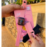 ساعت هوشمند کیکویر (KEQIWEAR) مدل Kw86 mini | صورتی | ۳ بند