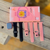 ساعت هوشمند کیکویر (KEQIWEAR) مدل Kw86 mini | صورتی | ۳ بند