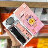 ساعت هوشمند کیکویر (KEQIWEAR) مدل Kw86 mini | صورتی | ۳ بند