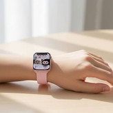 ساعت هوشمند کیکویر (KEQIWEAR) مدل Kw86 mini | صورتی | ۳ بند
