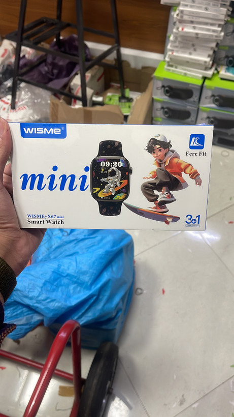 ساعت هوشمند زنانه دخترانه پسرانه | x67 mini | صورتی مشکی | Wisme | کیفیت عالی | صفحه نمایش روان amoled